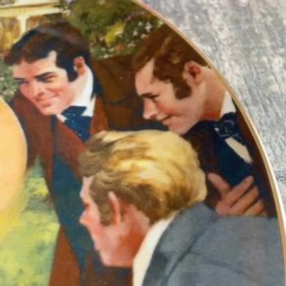 Scarlett and Her Suitors Plate w certificate​ - Picture 11 of 14